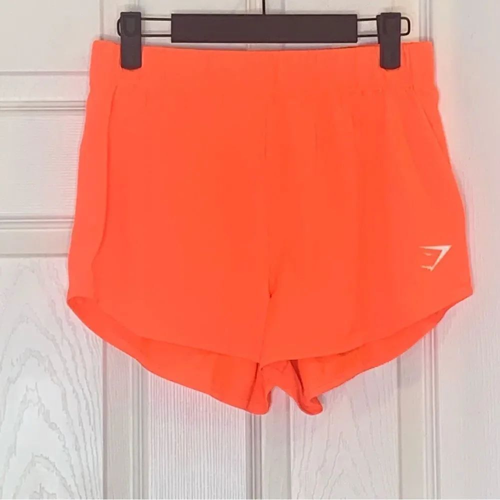 Gymshark Running Shorts Orange Size Small High Rise